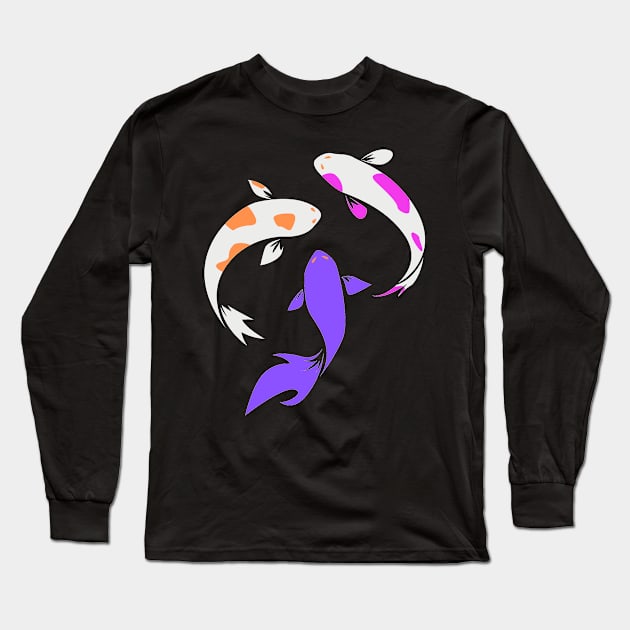 Koi Group Therapy fun gift Long Sleeve T-Shirt by Oceana Studios